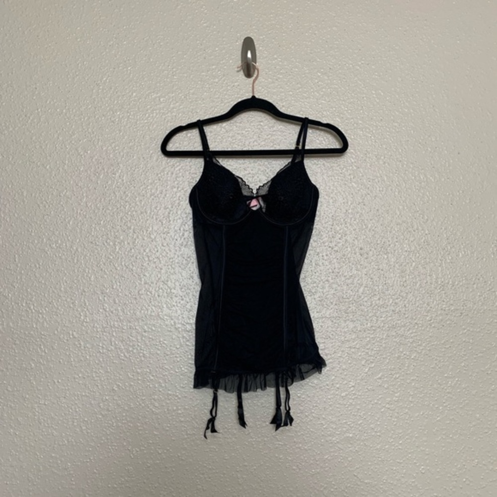 Victoria Secret 36C Very Sexy Black Lace Lingerie